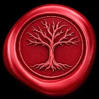 Wax seal with a tree